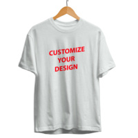 T-shirt en coton tricoté de première qualité à épaules tombantes pour hommes, impression numérique de logo personnalisé, écologique