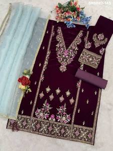 ชุดกระโปรงกึ่งเย็บปักลาย zari-zari 9000คอลเลกชันล่าสุดสำหรับใส่ตามเทศกาล - Product Image 4