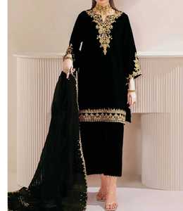 High Quality Women Embroidered Velvet <b>Dress</b> <b>For</b> <b>Eid</b> Customizable Sizes <b>For</b> Women In Lower Price Women Shalwar Kameez - Product Image 1