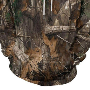 Sudadera con Capucha para Hombre, para Caza, Invierno, Color Sólido, Suave, Manga Larga, Transpirable, Resistente, Personalizable - Product Image 4