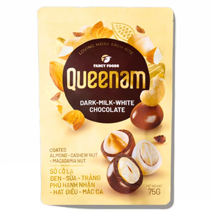 Mejor Precio al por Mayor, Proveedor de Exportación, Snacks de Chocolate Dragee HALAL OEM/ODM 75G, Mezcla de Nueces Recubiertas de Chocolate: Almendras, Anacardos, Macadamia - Product Image 1