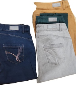 Pantalones vaqueros de pierna ancha informales de moda para mujer, algodón con lavado de destrucción, precio al por mayor de Bangladesh - Product Image 4