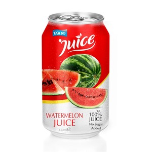 Boisson Tropi Juice 330 ml, saveur pastèque et multi-fruits, 100 % purée, fraîchement pressée, faible en gras, réfrigérée, canette en aluminium, 5 Brix, 24 mois - Product Image 3