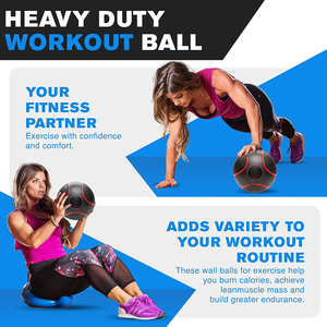 Balón Medicinal de Cuero PU Personalizado Más Vendido para Entrenamiento con Pesas, Balón de Entrenamiento de Fuerza Suave - Product Image 3