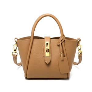 Sac seau en cuir PU texturé pour femme, sac à bandoulière, sac fourre-tout à fermeture éclair, bandoulière réglable, style vintage, usage quotidien - Product Image 1