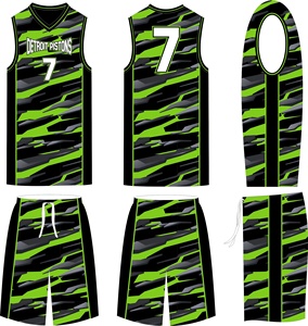 Uniforme de Baloncesto Transpirable de Secado Rápido, Tallas Grandes, Personalizado con Nombre de Equipo, Conjuntos Deportivos Sublimados Unisex - Product Image 3