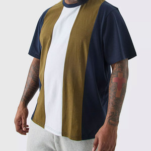 Camisetas de Jersey Personalizadas de Nueva Llegada, Talla Grande, Tejido de Poliéster/Algodón, Diseño en Blanco, Manga Corta, OEM para Hombre, Estilo Hip Hop - Product Image 1