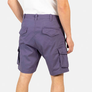 Shorts cargo kaki pour homme, taille mi-haute, en coton, style bermuda, décontractés, avec plusieurs poches, tissu respirant - Product Image 6