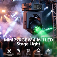200W Wash Beam Moving Head Light RGBW LED Bee Eye Zoom Bühnenbeleuchtung DMX-Steuerung für DJ Disco Party Nachtclub Hochzeit KTV