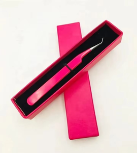 Pinzas de Acero Inoxidable Antimagnéticas de Alta Calidad de 10 mm de Longitud para Extensiones de Pestañas, Kit con Empaque Personalizado de Marca Privada - Product Image 3