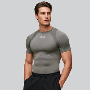 Camiseta Deportiva Personalizada de Manga Larga para Hombre, Corte Ajustado, Compresión, Secado Rápido, Seda de Leche, Poliéster, Spandex, Logotipo Personalizado - Product Image 3