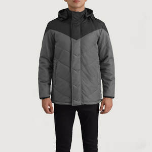 Chaqueta de Invierno Clásica para Hombre con Costuras Modernas, Chaqueta Acolchada para Todo Clima con Aislamiento Térmico - Product Image 5