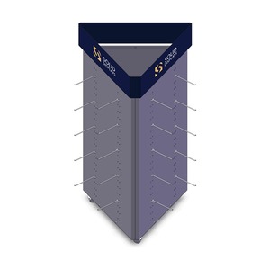 Expositor vertical de suelo para auriculares, de metal ligero, de 3 lados, independiente - Product Image 4