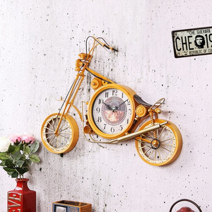 Iron Wire Metal Bicycle Table <b>Clock</b> - Product Image 3