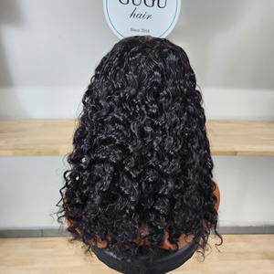 Perruque Cheveux Humains Vierges Bouclés Birmans Couleur Naturelle Haute Qualité HD Transparente pour Lace Longue Cheveux Vietnamiens Prix de Gros - Product Image 3