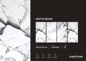 Azulejos de porcelana con tallado elegante, tamaño 600x1200, formato grande para pisos y paredes, para uso en interiores de casas de lujo y comerciales. - Product Image 6