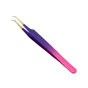 Pinzas Curvas para Pestañas en Oro Rosa, Pinzas Profesionales para Extensión de Pestañas de Volumen, para Recoger con Precisión, Accesorios de Salón - Product Image 6