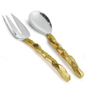 Accessoire de table en métal de qualité supérieure pour la décoration des tables d'hôtel et de restaurant, design naturel, poignée vintage, cuillère de service - Product Image 2