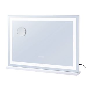 Specchio da Trucco LED con Ingrandimento 5X, Alimentazione USB, Tre Modalità di Illuminazione, Controllo Touch Intelligente, Design Grande - Product Image 1