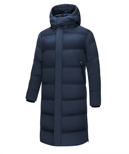 OEM Heavy Best Bubble Hooded Black <b>Longline</b> Parka <b>Coat</b> Custom Men Shiny Puffer Jacket Zipper High Street <b>Waterproof</b> Breathable - Product Image 1