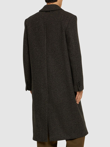 เสื้อโค้ทกันหนาวผู้ชายไซส์ใหญ่ ผ้าขนสัตว์ ติดกระดุม สไตล์ฮิปฮอป ทรงหลวมเข้ารูป สวมใส่สบาย ทันสมัย - Product Image 4