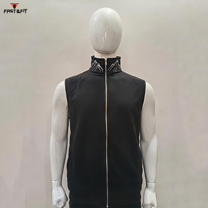 All-Season Waterproof Windproof Breathable Quick-Dry Woolen Outdoor Outer Wear Fleece Solid Color Autumn Stand Collar <b>Vest</b> - Product Image 1