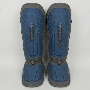 Protège-tibias personnalisés bleus en PU/cuir, best-sellers, avec logo personnalisé, pour adultes, entraînement MMA, boxe, protection imperméable - Product Image 1