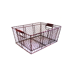 Panier en fil métallique contemporain et personnalisé pour le rangement polyvalent, la présentation décorative et les essentiels de cuisine - Product Image 3