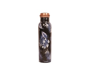 Bouteille d'eau en cuivre de haute qualité pour boire, 34 oz, grande, martelée, 100% ayurvédique, pure, anti-fuite - Product Image 6
