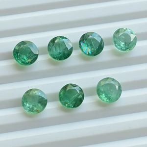 Pierre précieuse de cyanite verte, cyanite naturelle, pierre ronde taillée, pierre précieuse en vrac pour la fabrication de bijoux - Product Image 5