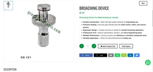 GS 121 Broaching Device Precision Jewelry And Watchmaking Tool Micro Holding Goldsmith Hand Tool | Item No GS-121 - Product Image 3