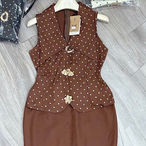 Fashion Two Piece <b>Set</b> Women's 100% <b>Linen</b> Sleeveless Full Length Solid Casual Skinny Fit Washable Eco-Friendly Customized Stealth - Product Image 6