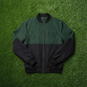 เสื้อแจ็คเก็ตบอมเบอร์บล็อกสีเขียวดำสำหรับผู้ชาย แบบซิป แนวลำลอง สตรีทแวร์ แฟชั่น รับผลิตตามแบบ OEM ODM ขายส่ง เสื้อผ้าชั้นนอก - Product Image 6