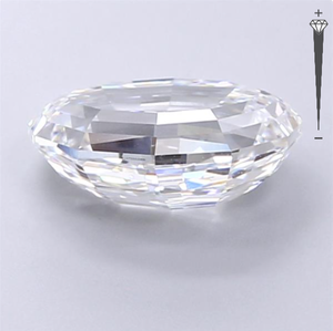Diamante Cultivado en Laboratorio con Certificación IGI, 2.72 CT, Corte Ovalado Poligonal, Color E, Claridad VVS2, CVD LG 715553306, ROYAL GEMS, para Joyería - Product Image 4