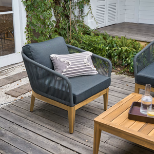Teak Wood Solid Wood Outdoor Garden Set 4 Seater Contemporary Style Weather Resistant Furniture for Patio <b>Balcony</b> Courtyard - Product Image 4