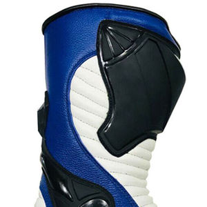 Chaussures de moto confortables pour la course, imperméables, coupe-vent, respirantes, en cuir, mi-mollet, avec fermeture éclair latérale, antidérapantes, pour le motocross - Product Image 6