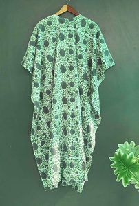 Custom Women Evening Print <b>Kaftan</b> Dress Cotton <b>Kaftan</b> Cotton 100% Hand Block Printed <b>Kaftans</b> Printed Cotton <b>Kaftan</b> <b>Beach</b> Wear - Product Image 4