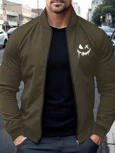 Vestes d'hiver coupe-vent personnalisées avec logo et nom, broderie, tenue de baseball, veste varsity, taille plus, pour hommes - Product Image 1