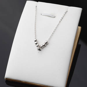 S925 Silver Pendant Necklace <b>Set</b> for Women 6+1 Female DIY <b>Pearl</b> <b>Jewelry</b> with Empty Tray Fashion Trend Accessory 455 - Product Image 1