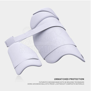 Protector de Muslo para Cricket para Adultos, Protección de Bateo de Alto Rendimiento, Resistencia a Impactos Fuertes, Acolchado Interior Suave, Ajuste Ajustable, PU - Product Image 2