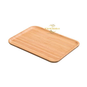 Plateau de service en bambou écologique, plateau alimentaire en bambou naturel pour la cuisine et la salle à manger - Product Image 5