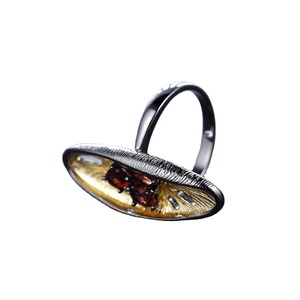 <span class=keywords><strong>Rosso</strong></span> <span class=keywords><strong>granato</strong></span> argento anelli - Product Image 4