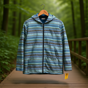 Veste à capuche 100% coton pour adultes, respirante, faite à la main, style national - Product Image 3