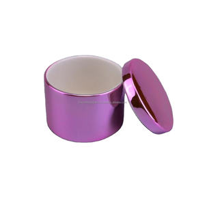 Tarro para velas moradas con logotipo personalizado, lata de Metal preparada, pastel de aniversario de alta calidad, Decoración de mesa, tarro para velas a precios bajos - Product Image 1