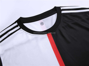 ชุดเสื้อฟุตบอลสโมสรใหม่สำหรับผู้ชาย ชุดยูนิฟอร์มฟุตบอลสำหรับผู้ใหญ่ ชุดฟุตบอล 100% โพลีเอสเตอร์ ลายทาง ปักชื่อและหมายเลขได้ - Product Image 2