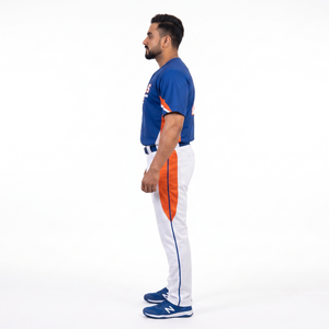 Maillot de baseball personnalisé entièrement sublimé, uniforme OEM pour équipes scolaires et ligues amateur, en polyester avec logo brodé - Product Image 3