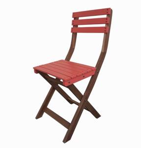 เก้าอี้ไม้เนื้อแข็งน้ำหนักเบาสำหรับตั้งแคมป์เก้าอี้รับประทานอาหารทนทานซ้อนได้พร้อมพนักพิงเป็นมิตรต่อสิ่งแวดล้อมสำหรับการตั้งแคมป์พักผ่อน - Product Image 1