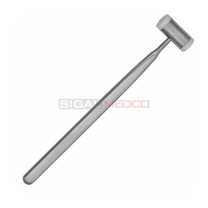 Marteau chirurgical orthopédique allemand en acier inoxydable à manche simple, 7 pouces, avec têtes en nylon remplaçables, pour usage dentaire - Product Image 3