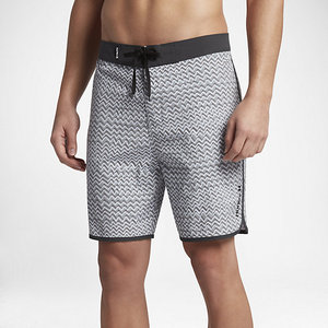 Short de bain décontracté pour homme à motif géométrique, séchage rapide, taille à cordon de serrage, longueur courte, taille mi-haute, en polyester tissé - Product Image 6