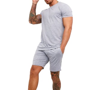 Nouveaux hommes Shorts ensembles à manches courtes t-shirt + short survêtement ensemble respirant hommes marque vêtements 2 pièces ensembles 2026 - Product Image 4